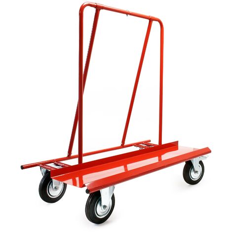 Xpotool – Chariot porte-plaques 800 kg – Acier soudé – 4 roues pivotantes – Transport cloisons sèches et plaques MDF en toute sécurité
