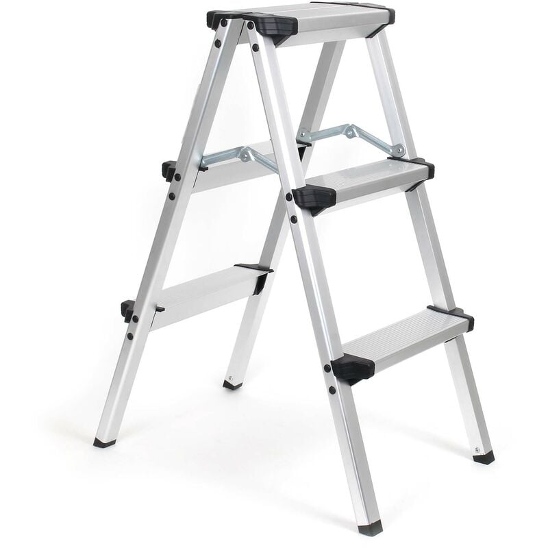 Chelle pliante en aluminium 150kg Escabeau 2 fois 3 marches antiglisse 73cm - Xpotool