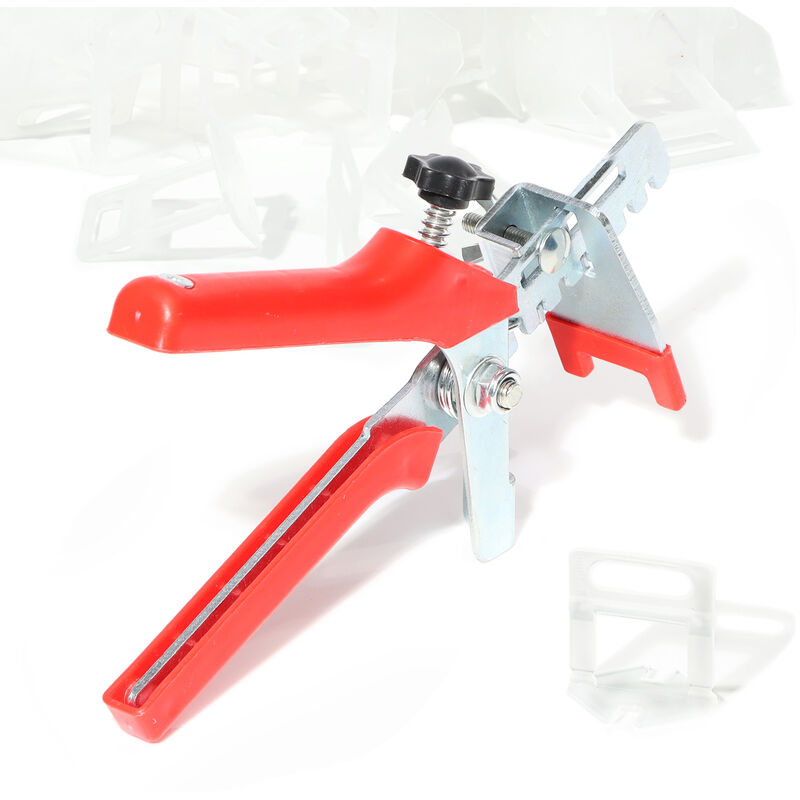 Kit Système de Nivellement 800 Croisillons 1,5mm 1x Pince Carreleur Pose Carrelage Mur Sol - Xpotool