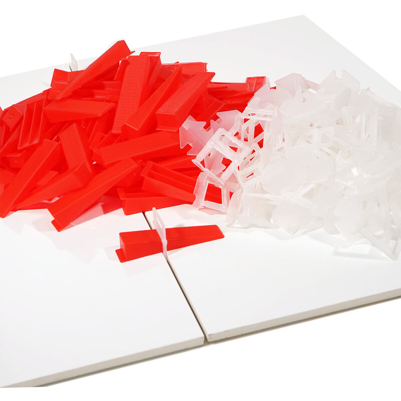 Kit Système de Nivellement Pro 100 Cales 100 Croisillons 1,0mm Pose Carrelage Mur Sol - Xpotool