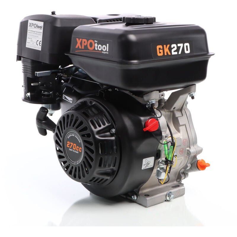 Xpotool - Moteur Essence GK270 5,8 kW (9 cv) 270ccm 25mm Prise Force Démarreur Câble réversible Kart