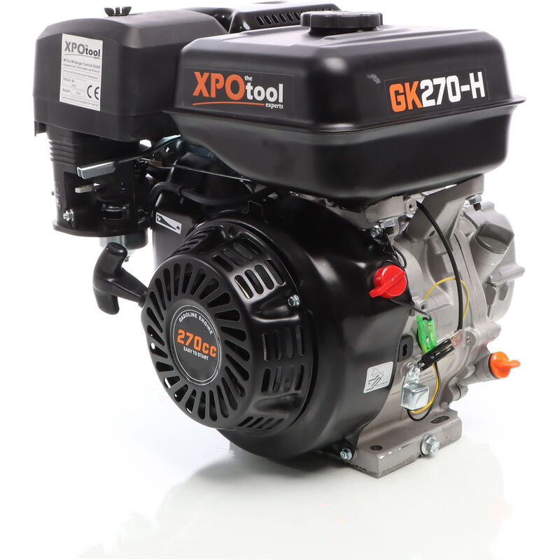 Xpotool - Moteur Essence GK270 (9 cv) 6,7kW Embrayage Bain d'huile Démarreur Câble Réversible Kart