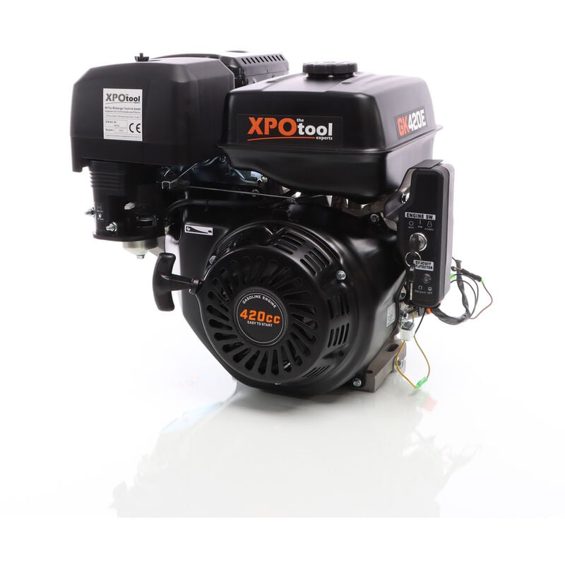 Moteur Essence GK420(E) 8,8 kW (15CV) 420ccm 25mm Vilebrequin Démarrage électrique Kart - Xpotool
