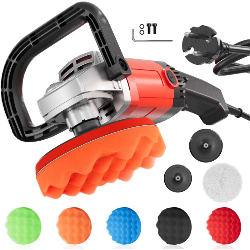 

XPOtool Pulidora 1200W Lijadora 6 velocidades hasta 3000rpm Set de pulidora rotativa