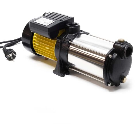 Xpotool – Pompe centrifuge multi-étages 6600 l/h – 900 W – Hauteur de refoulement 55 m – Moteur induction 2850 tr/min – Acier inoxydable, fonte, aluminium