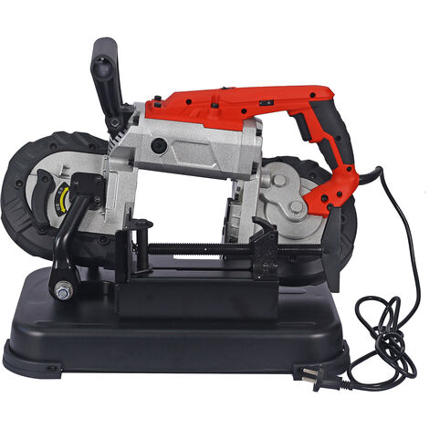 XPOtool Sierra de cinta metal 1100W bastidor base extraíble ancho de corte 127mm móvil 0,7-2,4m/s