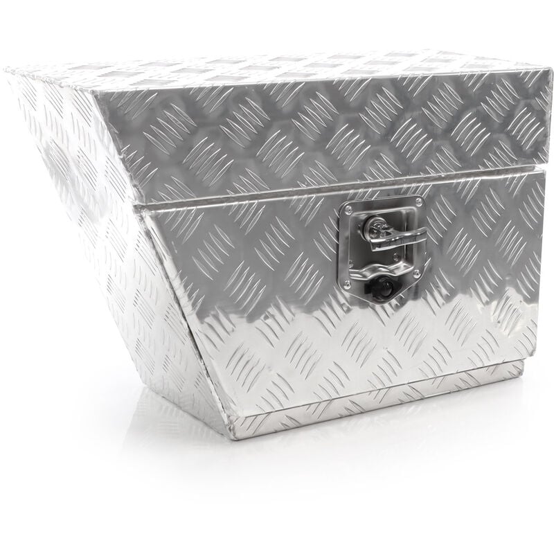 Xpotool - Sous-caisse de camion en Aluminium – 60 x 25 x 20 cm – 50 l – Gauche – avec Serrure et 2 clés – Boîte de timon de rangement Coffre de