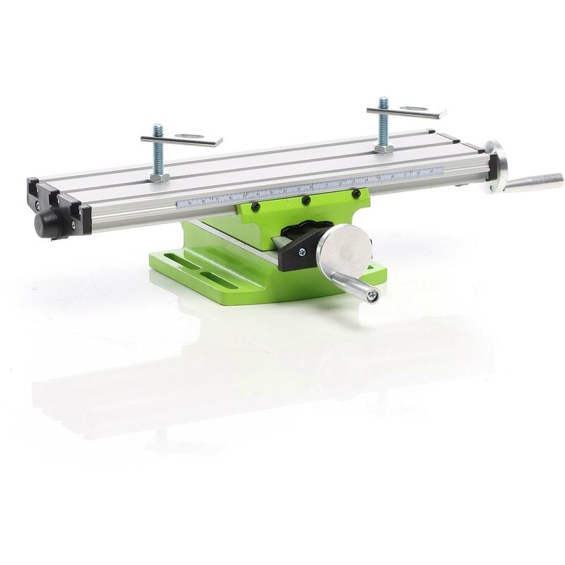 Xpotool - Table croisée 2 Axes 395x240 mm Table Fraisage Etau à mouvements croisés Réglage x - 200 mm y- 55 mm Perceuse à colonne Machine Usinage