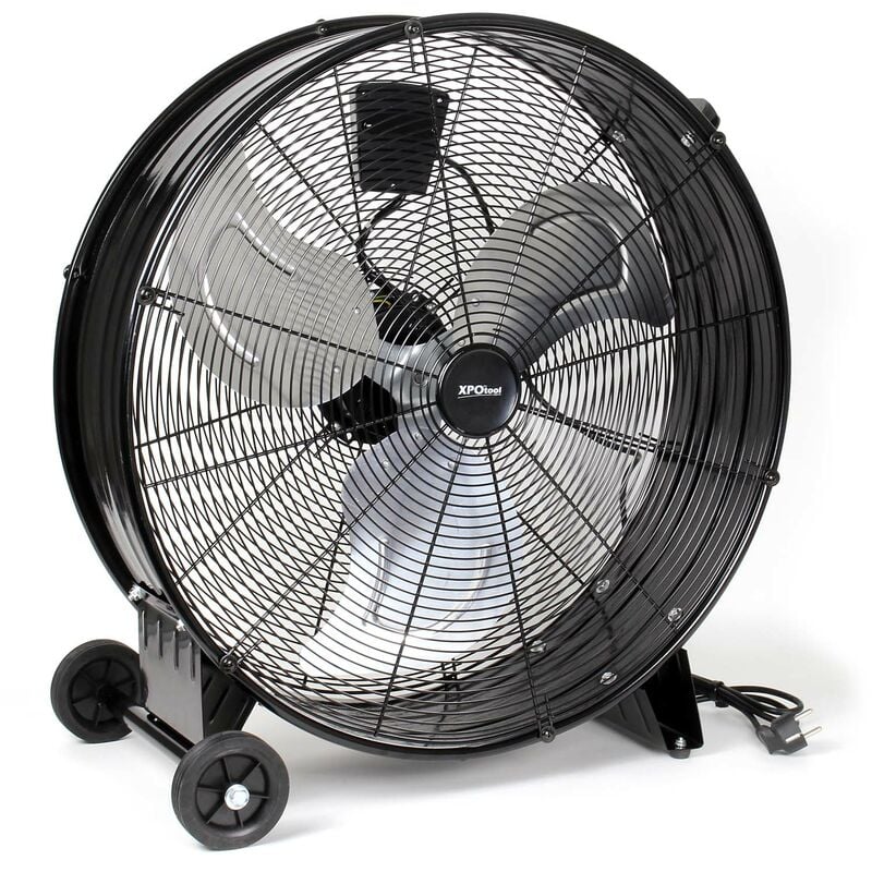 

XPOtool Ventilador de tambor industrial 60 cm 180 W ventilador de suelo portátil 3 velocidades