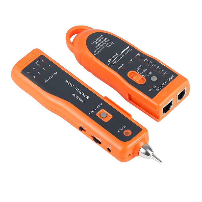 XQ 350 Testeur RJ45 Traceur de Câble Électrique RJ45 RJ11 avec Écouteur Testeur de Réseau Portable Testeur de Câble Téléphoniques Numérique avec