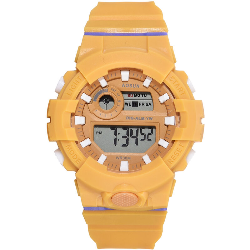 

XR4558 reloj electronico digital deportivo multifuncional de moda elegante reloj de pulsera unisex para estudiantes ninos ninas amantes,Amarillo