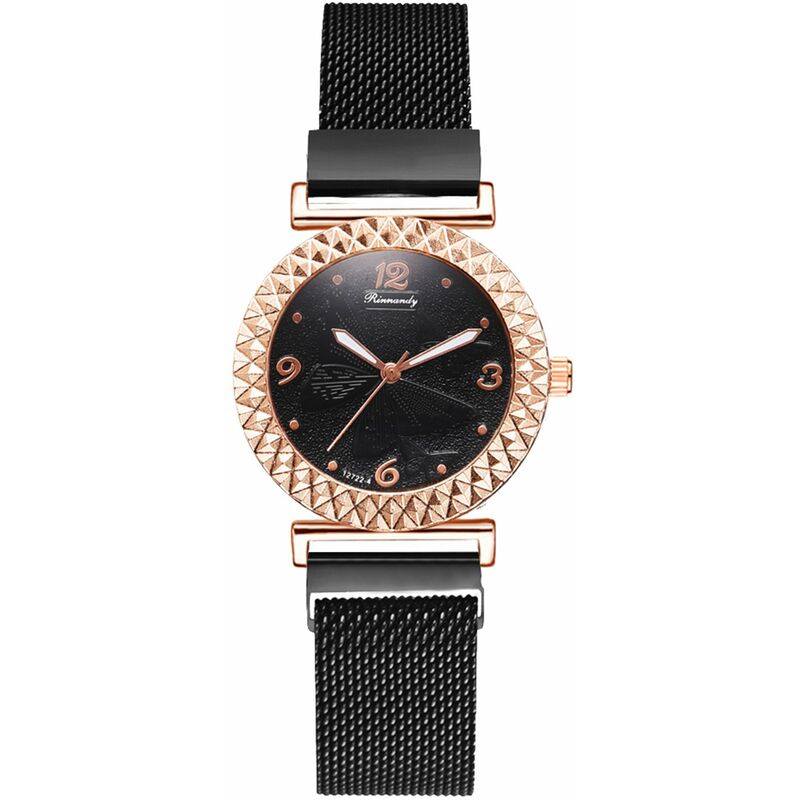 

XR4594 Reloj de pulsera elegante para mujer con patron de mariposa 3D Reloj elegante de vestir para mujer Pulsera de cuarzo analogica Reloj casual