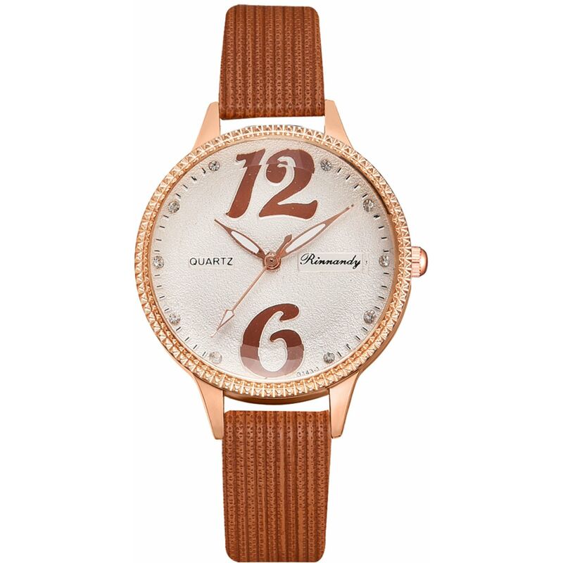 

XR4600, elegante, elegante, reloj de vestir para mujer, reloj de pulsera de cuarzo analogico minimalista, reloj informal simple para viajes al aire
