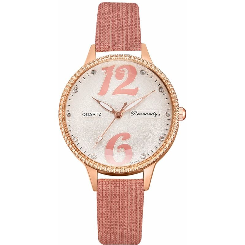 

XR4600, elegante, elegante, reloj de vestir para mujer, reloj de pulsera de cuarzo analogico minimalista, reloj informal simple para viajes al aire
