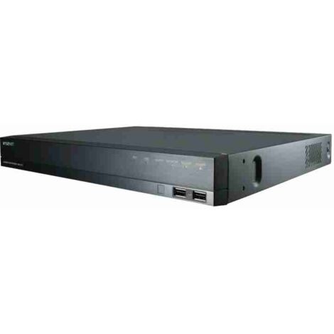 XRN-820S-4TB-S HANWHA XRN-820S-4TB-S 8CH 32MP 100Mbps 2 Bay PoE NVR - 4TB HDD