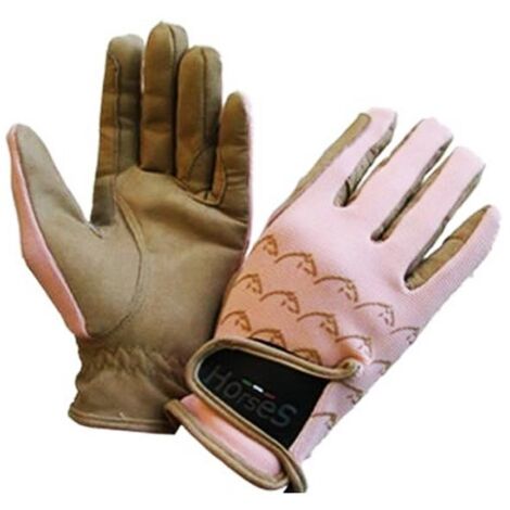 XS, Beige e Arancione: Guanti unisex con palmo in ecopelle modello Cavallini