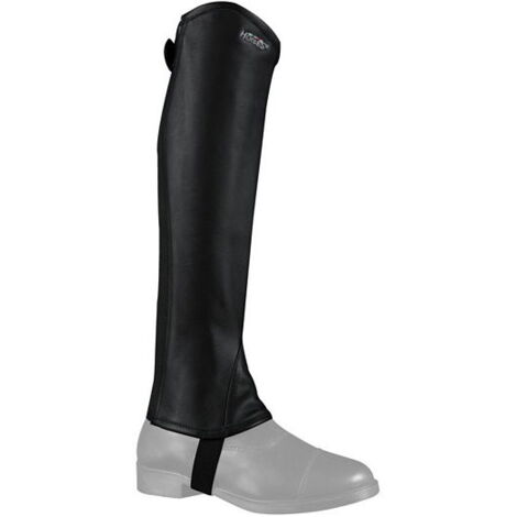 XS, Nero: Ghette da equitazione unisex in pelle liscia modello Wels