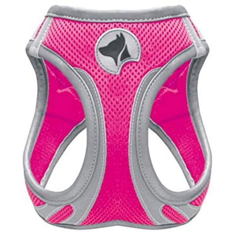 XS: Pettorina Reflective Hiking Rosa con imbottitura interna per cani