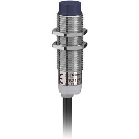 Xs212blpal2 Schneider Xs Capteur Inductif Métal - M12 L44mm Non Noyable Sn4mm Dc 3 Fils Pnp No - 2m Telemecanique