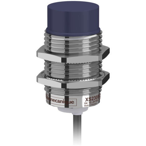 Xs230blpal2 Schneider Detecteur Inductif Cylindrique M30 12 24vdc Pnp No 3 Fils Non Noyable Cable 2m Telemecanique