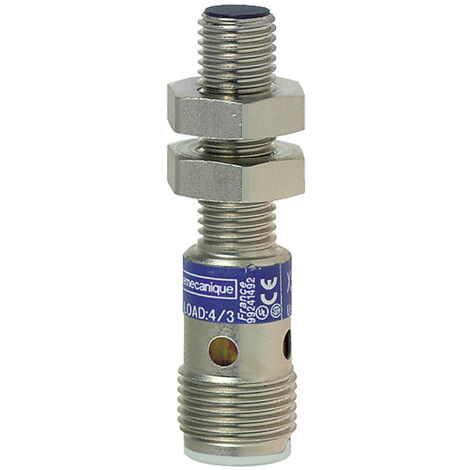 Xs608b1nam12 Schneider Xs Détecteur Inductif Inox M8 L62mm Noyable Sn2,5mm Dc3 Fils Npn No M12 Telemecanique