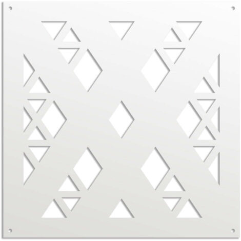 XSPIDER - Pannello in PVC traforato - Parasole - Colore: bianco - Misura: 48x48 cm