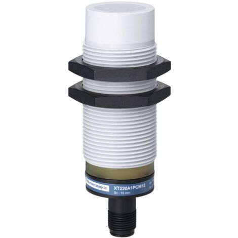 Xt230a1pcm12 Schneider Détecteur Capacitif M30 12 à 24vcc Pnp - No+nf 4 Fils Non Noyable Connecteur M12 Osisense Xt2