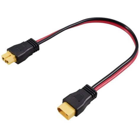 XT60 mâle vers XT60 femelle TC-12195712 noir, rouge TRU COMPONENTS Contenu: 1 pc(s) V160563