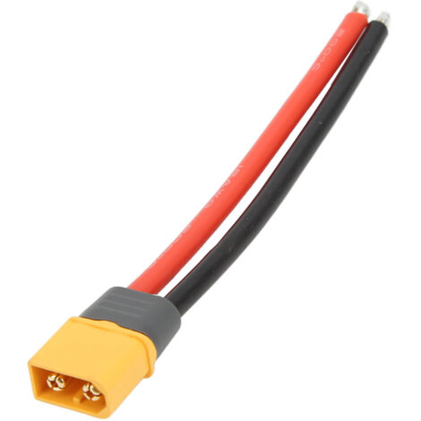 XT60H-Stecker mit 12AWG-Silikonkabel für RC-Modelle, Autos, Flugzeuge und Boote