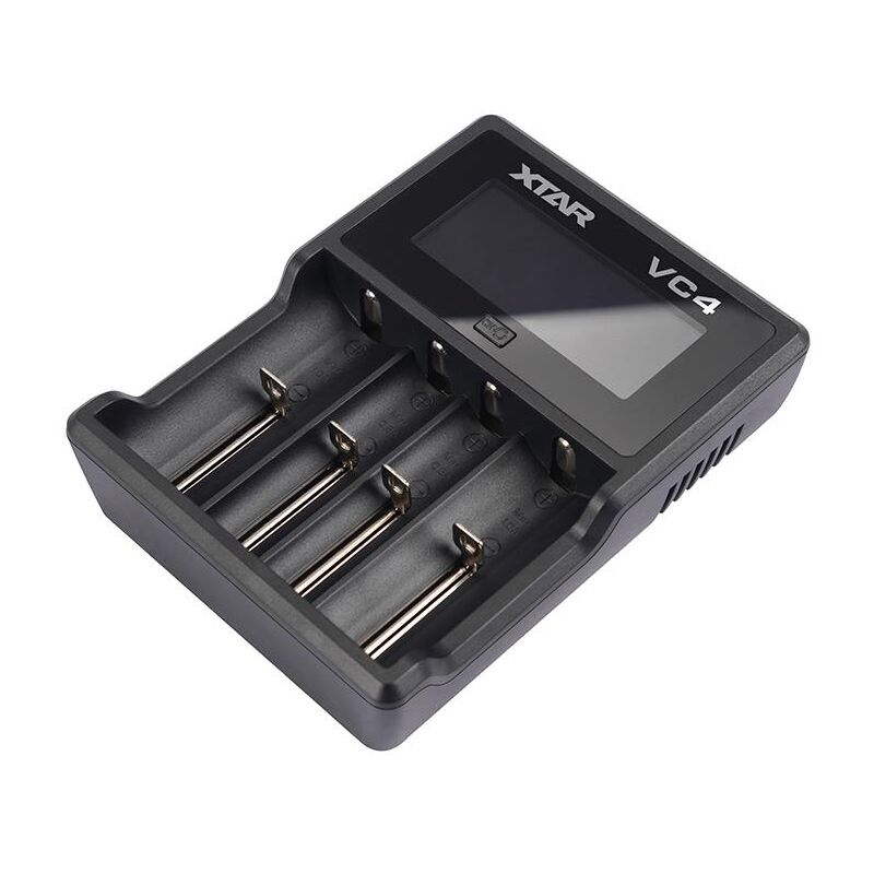 

VC4 Series - Cargador USB para 4 Pilas de Iones de Litio, Color Negro - Xtar