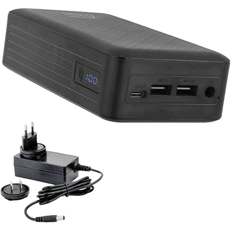 Xtpower - XT-27000 dc pa Powerbank (batterie supplémentaire) 26800 mAh Li-Ion usb, usb-c®, prise femelle dc 3,5 mm noir a
