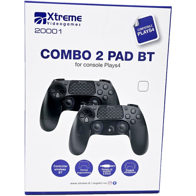 Xtreme 20001 periferica di gioco Nero Bluetooth Gamepad Analogico/Digitale PlayStation 4