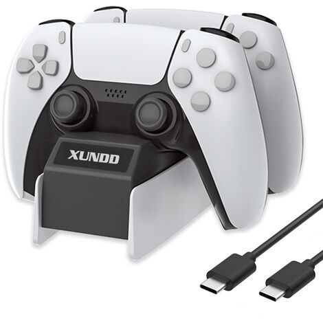 XUNDD PS5-Controller-Ladegerät für Playstation 5, unterstützt Dual-Typ-C-Schnellladung