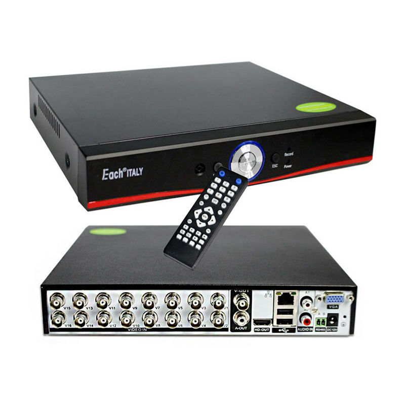 Xvr Dvr 5in1 Ahd Cvi Tvi Cvbs Ip 16 Canali Utc Full Hd 1080p P2p Cloud 9016t N 4418