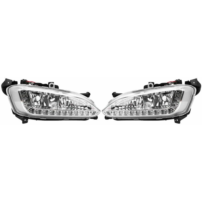 XVX 1 paire de feux diurnes de voiture DRL couvercle de feu antibrouillard pour Hyundai Santa Fe/IX45 2013-2015