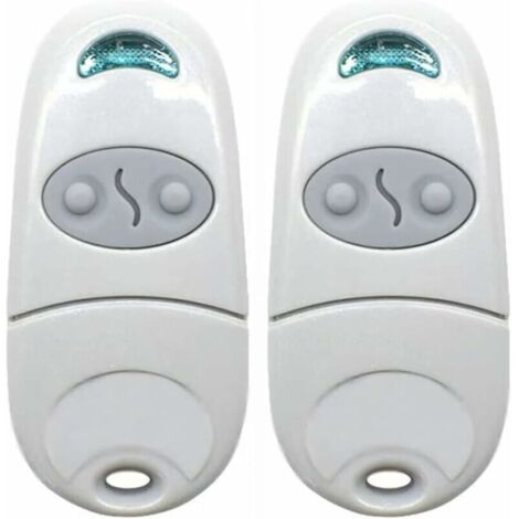 XVX (2, Blanc)Télécommande Universelle Portail, Télécommande pour Ouvre-Porte de Garage, émetteur de clé Portable, Télécommande de Porte de Garage pour Came Top 432NA/432EE/432 EV/432M THISNDE