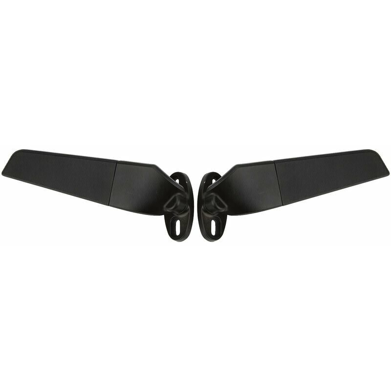 XVX 2PCS Rétroviseur latéral Rotatif Ajustable, Aile de rétroviseur en métal modifié pour Moto avec Goujon Amovible, Rétroviseur de Moto à Vision