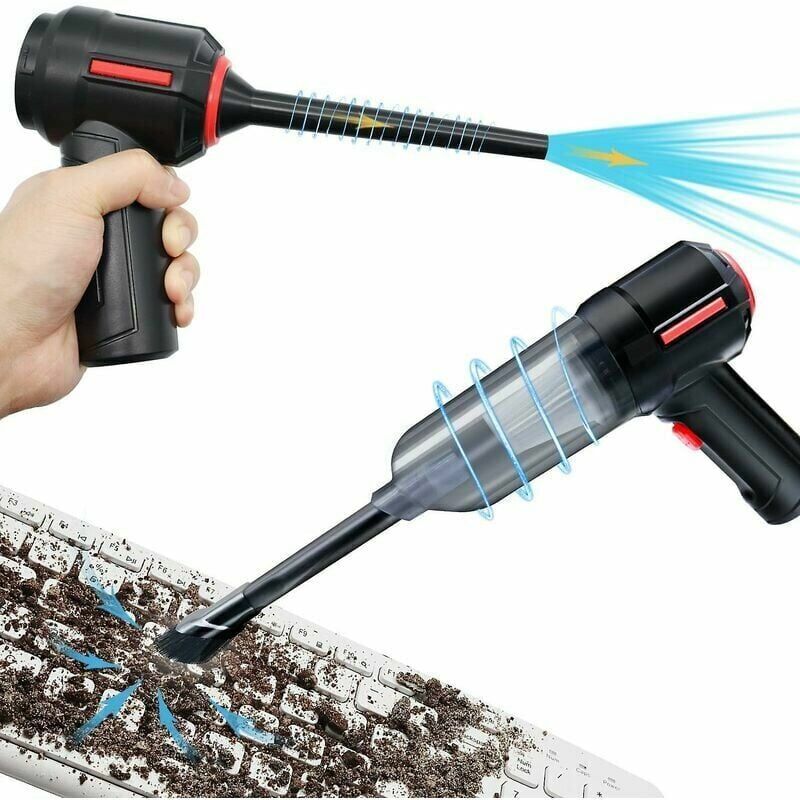 XVX - 3 en 1 ordinateur aspirateur souffleur d'air sans fil aspirateur à main clavier Kit de nettoyage électrique pc pulvérisateur