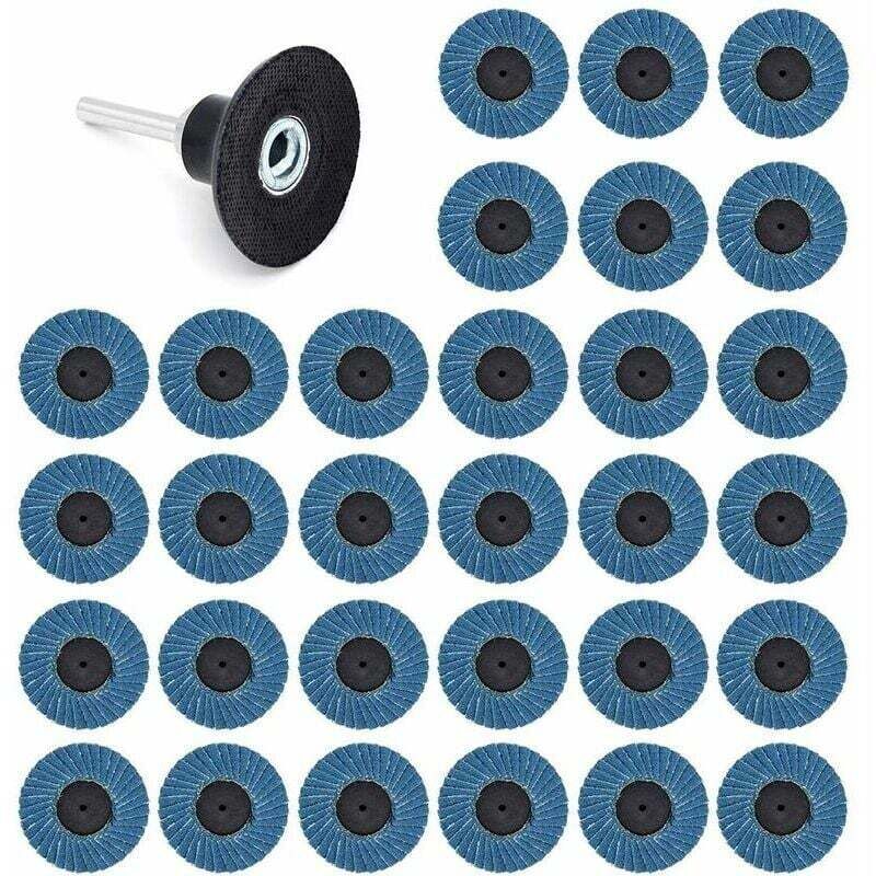 Image of XVX 31 Stück 2 Zoll 50 mm Schleifscheiben Fächerscheiben Körnung 40, Körnung 60, Körnung 80,
