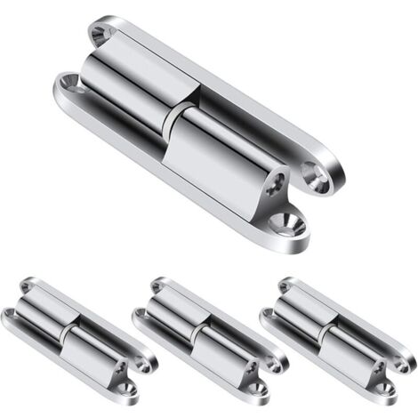 XVX 4 x Bisagras automáticas para puertas plegables Bisagras para puertas de armario Bisagras inoxidables para muebles Bisagras hidráulicas para puertas de armario (8 cm) Amovible