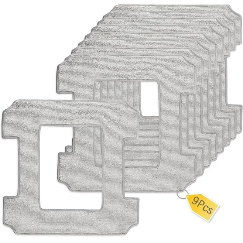 Image of XVX - 9-teiliges Mikrofaser-Mopp-Ersatzset für Ecovacs Winbot W1 Pro