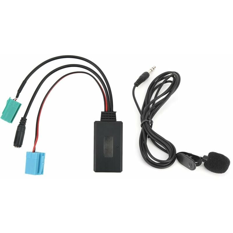 XVX - Adaptateur Bluetooth aux, Voiture 12V 6Pin Universel Bluetooth 5.0 Câble Audio aux Câble Adaptateur Audio Câble Adaptateur Radio Câble