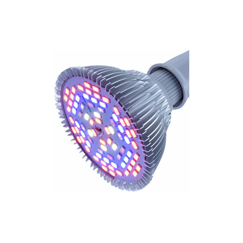 XVX - Ampoule de culture à led 50W, ampoule à spectre complet pour plantes 78LEDs, lampe de culture pour plantes d'intérieur, légumes et semis,
