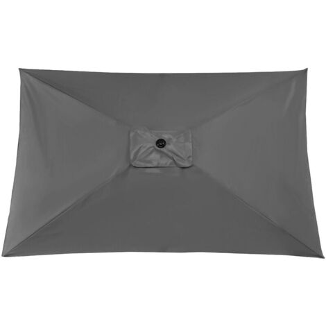 XVX Auvent de Remplacement pour Parasol de Terrasse Toile de rechange pour parasol d'extérieur Épais et résistant pour extérieur Gris