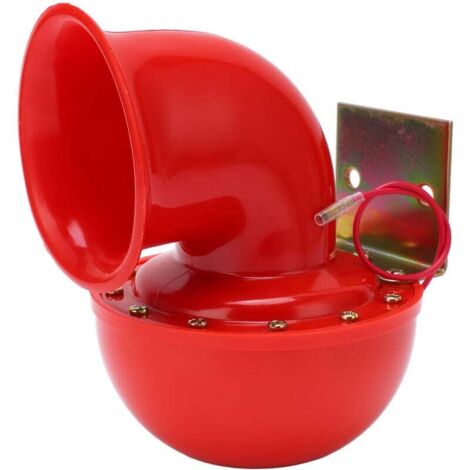 XVX Bocina de Coche 150dB Bocina de Aire Roja Bocina de Toro eléctrica Sonido de Vaca Bocina de Metal para camión Tren Barco Motocicleta Coche
