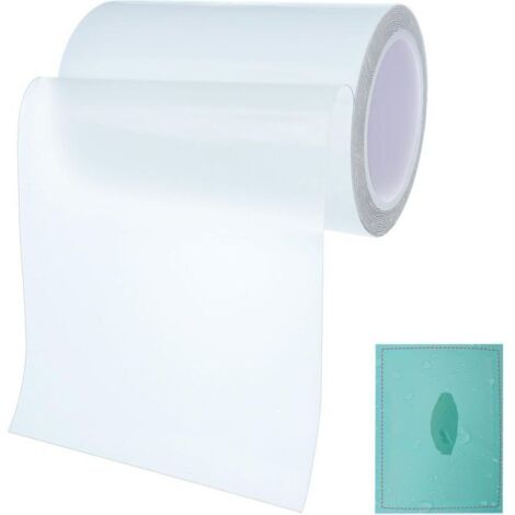 XVX Liner Piscine Kit de Réparation Piscine en TPU Auto-Adhésifs, Patch étanche sous l'eau, Patchs Réparation de Tente, Ruban Réparation 10 cm x 100 cm pour lit d'eau, Piscine, Liner de