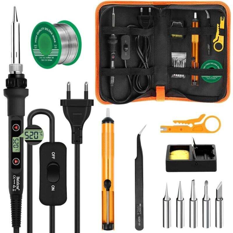Image of XVX - Lötkolben Set 80W lcd Einstellbare Temperatur 180-520°C Lötkolben mit An-