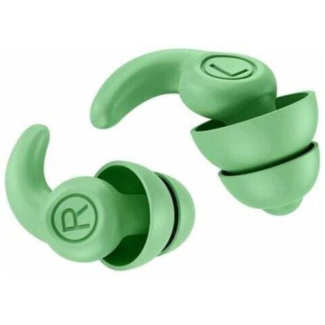 XVX Tapones para los oídos con reducción de ruido para dormir, tapones para los oídos reutilizables y lavables, tapones para los oídos de silicona con cancelación de ruido para dormir, música, fiestas