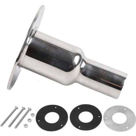 XVX Thru-Hull Espejo Pulido Acero Inoxidable 316 24mm OD Escape para Calentador Diesel Camión Marino Recto