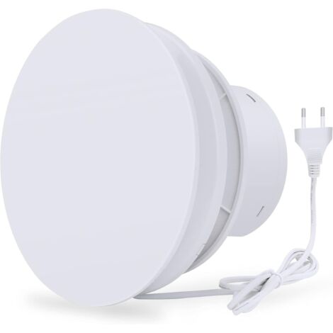 XVX – Ventilateur d'extraction 130m³/h 12W – Fonctionnement silencieux – Clapet anti-insectes – Pour salle de bain et serres – IPX4